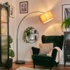 Soungou Stehleuchte 38 cm Chrom, Schwarz, 1-flammig