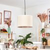 Bassagoda Hängeleuchte 40 cm beige, Weiß, 1-flammig