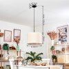 Bassagoda Hängeleuchte 40 cm beige, Weiß, 1-flammig