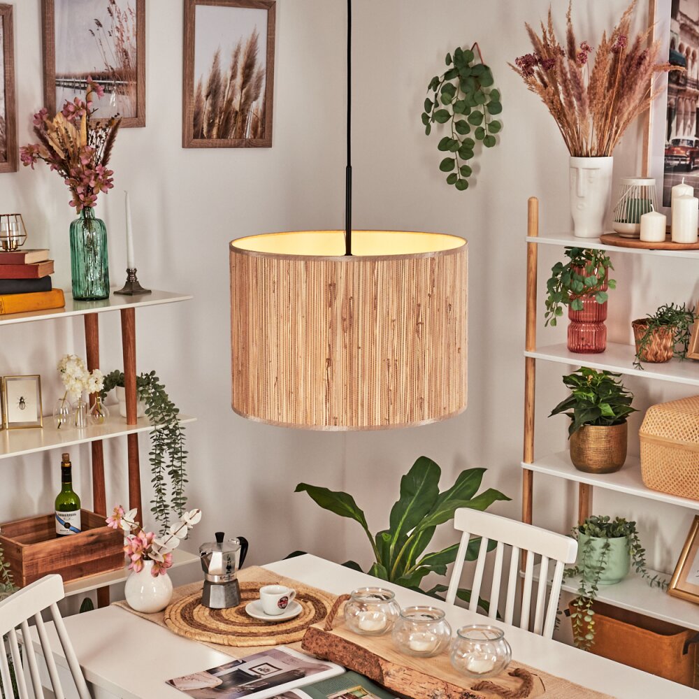 Bongal Hängeleuchte 40 cm Braun, Naturfarben, 1-flammig main product photo