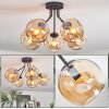 Ripoll Deckenleuchte Glas 15 cm Bernsteinfarben, 5-flammig