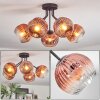 Ripoll Deckenleuchte Glas 15 cm Klar, Kupferfarben, 5-flammig