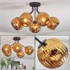 Ripoll Deckenleuchte Glas 15 cm Gold, 5-flammig