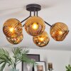 Ripoll Deckenleuchte Glas 15 cm Gold, 5-flammig