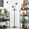 Ripoll Stehleuchte Glas 15 cm Chrom, Rauchfarben, 3-flammig