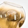 Ripoll Stehleuchte Glas 15 cm Gold, Klar, 3-flammig