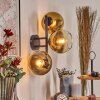 Koyoto Wandleuchte Glas 15 cm Gold, Klar, 3-flammig