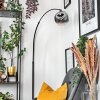 Ripoll Stehleuchte Glas 20 cm Schwarz, 1-flammig