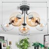 Koyoto Deckenleuchte Glas 15 cm Bernsteinfarben, Klar, 5-flammig