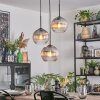 Koyoto Hängeleuchte Glas 20 cm Klar, Rauchfarben, 3-flammig