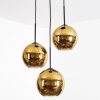 Koyoto Hängeleuchte Glas 20 cm Gold, 3-flammig