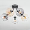 Koyoto Deckenleuchte Glas 15 cm Bernsteinfarben, Klar, Rauchfarben, 5-flammig