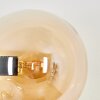 Gastor Wandleuchte Glas 15 cm Bernsteinfarben, 3-flammig