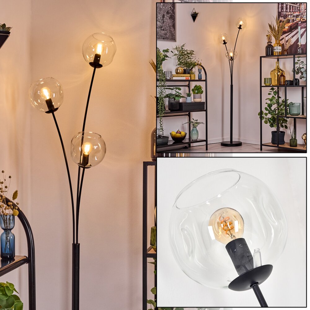 Ripoll Stehleuchte Glas 15 cm Klar, 3-flammig main product photo