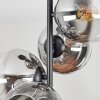 Koyoto Deckenleuchte Glas 15 cm Chrom, Klar, Rauchfarben, 4-flammig