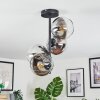 Koyoto Deckenleuchte Glas 15 cm Chrom, Klar, Rauchfarben, 4-flammig