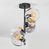 Ripoll Deckenleuchte Glas 15 cm Bernsteinfarben, Klar, Rauchfarben, 4-flammig