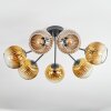 Koyoto Deckenleuchte Glas 15 cm Gold, Klar, 7-flammig