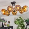 Koyoto Deckenleuchte Glas 15 cm Gold, Klar, 7-flammig