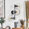 Ripoll Wandleuchte Glas 15 cm Klar, 3-flammig