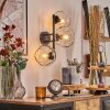Ripoll Wandleuchte Glas 15 cm Klar, 3-flammig