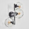 Ripoll Wandleuchte Glas 15 cm Klar, 3-flammig