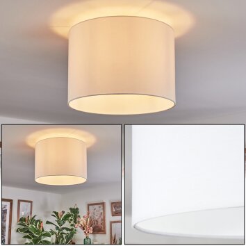Bassagoda Deckenleuchte Glas 40 cm Weiß, 1-flammig