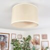 Bassagoda Deckenleuchte Glas 35 cm beige, Weiß, 1-flammig