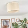 Bassagoda Deckenleuchte Glas 35 cm beige, Weiß, 1-flammig