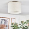 Bassagoda Deckenleuchte Glas 40 cm beige, Weiß, 1-flammig
