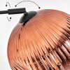 Ripoll Bogenlampe Glas 25 cm Schwarz, 1-flammig