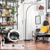 Ripoll Bogenlampe Glas 25 cm Schwarz, 1-flammig
