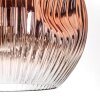 Ripoll Bogenlampe Glas 25 cm Schwarz, 1-flammig