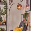 Ripoll Bogenlampe Glas 25 cm Schwarz, 1-flammig