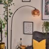 Ripoll Bogenlampe Glas 25 cm Schwarz, 1-flammig