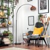 Ripoll Bogenlampe Glas 25 cm Schwarz, 1-flammig