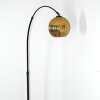 Ripoll Stehleuchte Glas 20 cm Schwarz, 1-flammig