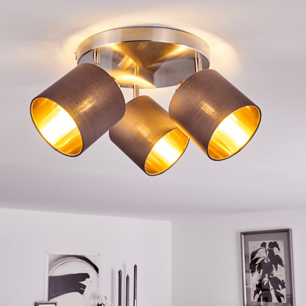 Alsen Deckenleuchte Nickel-Matt, 3-flammig main product photo