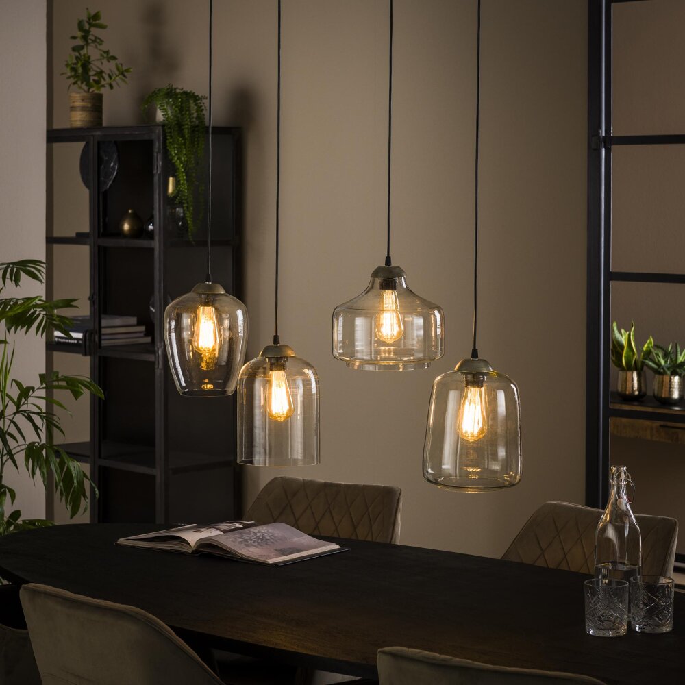 Polvero Pendelleuchte Altsilber, 4-flammig main product photo