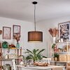 Soungou Hängeleuchte 38 cm Schwarz, Weiß, 1-flammig