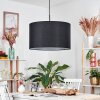 Soungou Hängeleuchte 50 cm Schwarz, Weiß, 1-flammig