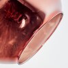 Ripoll Deckenleuchte Glas 15 cm Chrom, Gold, Kupferfarben, Rauchfarben, 7-flammig