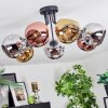 Ripoll Deckenleuchte Glas 15 cm Chrom, Gold, Kupferfarben, Rauchfarben, 7-flammig