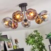 Ripoll Deckenleuchte Glas 15 cm Chrom, Gold, Klar, Kupferfarben, Rauchfarben, 7-flammig