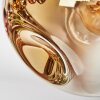 Ripoll Deckenleuchte Glas 15 cm Chrom, Gold, Klar, Kupferfarben, Rauchfarben, 7-flammig