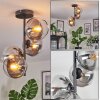 Koyoto Deckenleuchte Glas 15 cm Klar, Rauchfarben, 4-flammig