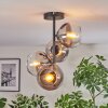 Koyoto Deckenleuchte Glas 15 cm Klar, Rauchfarben, 4-flammig