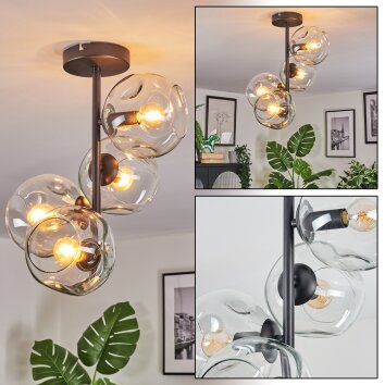 Ripoll Deckenleuchte Glas 15 cm Klar, 4-flammig Ripoll Deckenleuchte Glas 15 cm Klar, 4-flammig