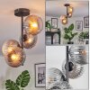 Koyoto Deckenleuchte Glas 15 cm Klar, Rauchfarben, 4-flammig