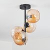Koyoto Deckenleuchte Glas 15 cm Bernsteinfarben, 4-flammig